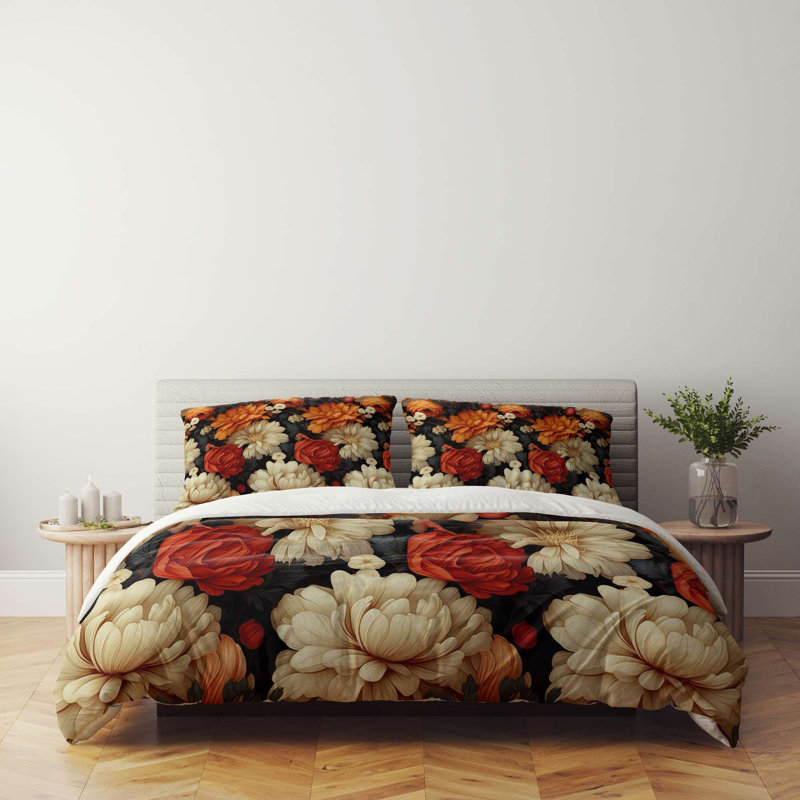 Super King Quilt Cover Set, 100% Soft Polyester & Cotton Blend, 102.4 x 86.6 Duvet Cover & 19.7 x 31.5 Pillowcases (2 Pieces) | Machine Washable, Envelope & Button Closure | Elegant & Durable Bedding Solution