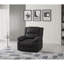 Fauteuil inclinable noir pivotant