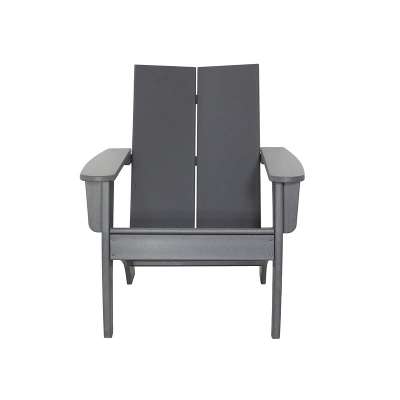 Chaise Adirondack d'extérieur moderne, Gris
