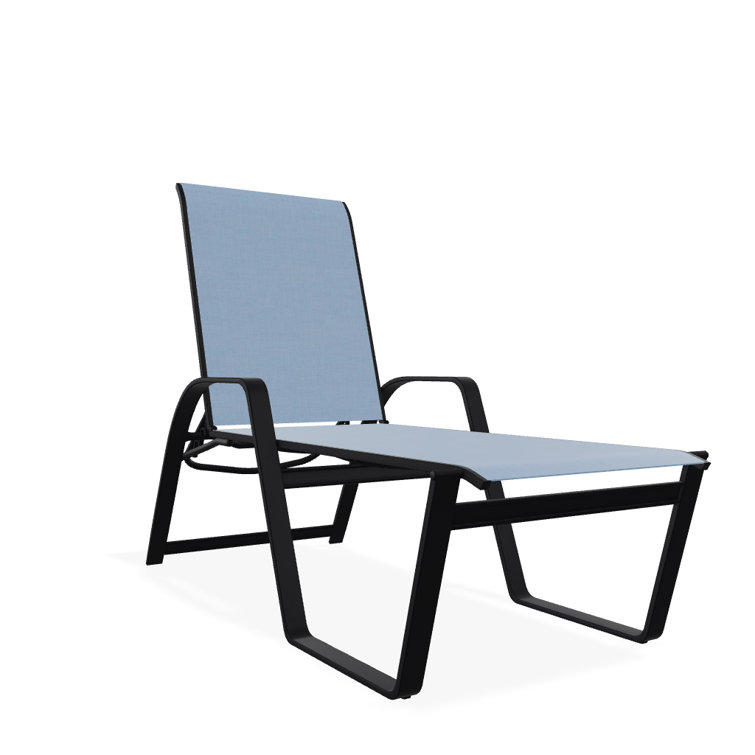 Holna Outdoor Rust-Resistant Metal Chaise Lounge