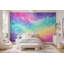 Papier peint mural effet aquarelle à motifs de nuages ​​galaxie pastel-218794283-218794286