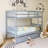 Wood Frame Twin Over Twin Size Bunk Bed With 2 Drawers,Ladder And Safety Guardrails-832623862