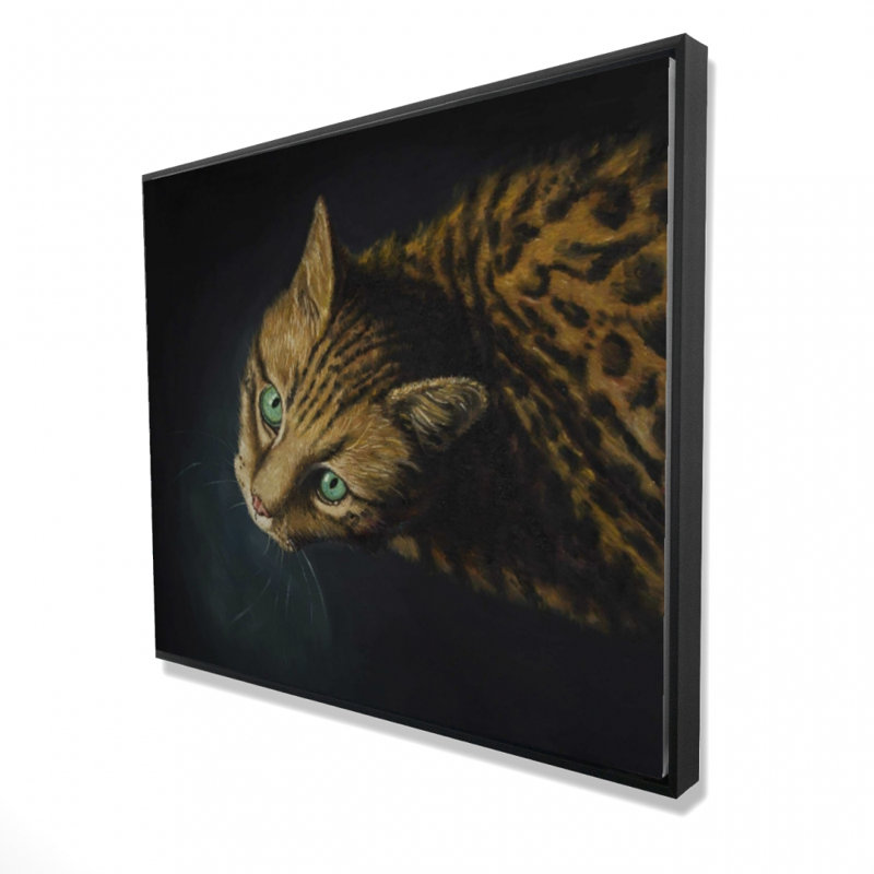 Bengal Cat Print On Canvas