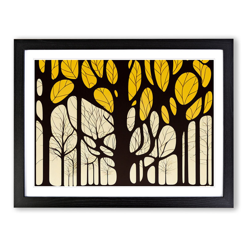 Irresistible Trees - Framed Print, Black, 46cm H x 64cm W x 2cm D