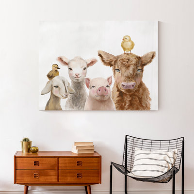 «Baby Farm Animals», reproduction sur toile