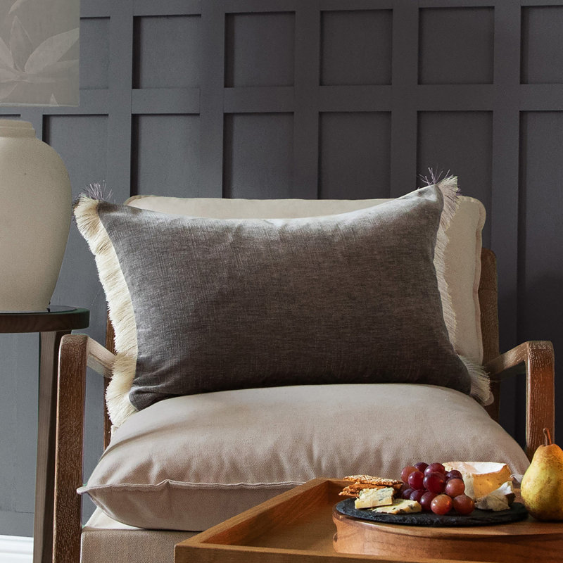 Isernia Grey Rectangular Lumbar Cushion