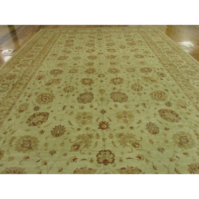 Huntingdon One-of-a-Kind 16'11" X 25'6" New Age Wool Area Rug in Cream