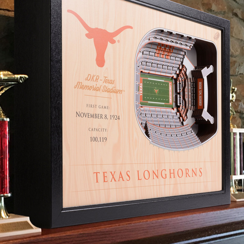 Décoration murale 25 couches NCAA, Longhorns du Texas