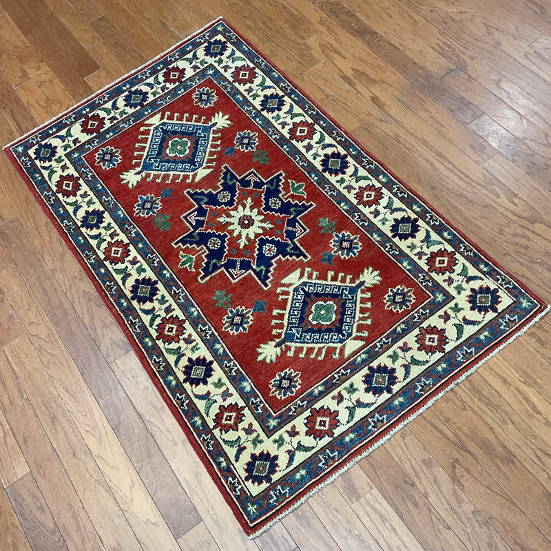 Handmade Kazak Wool Rug
