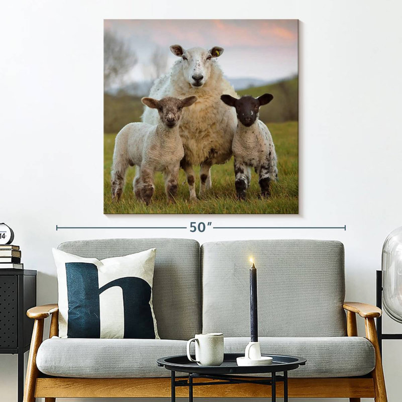 Brampt Markethill Sheep, 33" H x 33" W