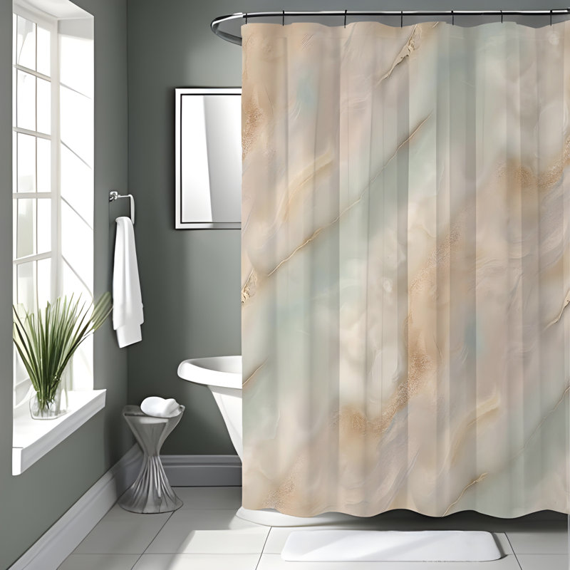 Rideau de douche Marbré, H 93 po x l 70 po