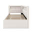 Lit plateforme tapissier simple avec ports USB et lit gigogne-106460133