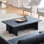 Table basse rectangulaire simple en bois massif-104977200