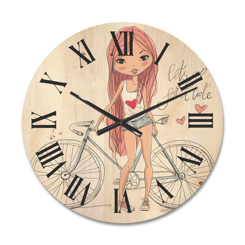 Horloge murale en bois, Moyen