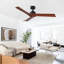 Ventilateur de plafond 52 po noir Lowe
