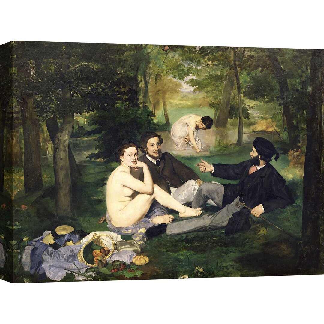 Leinwandbild Das Mittagessen im Gras von Edouard Manet