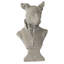 Buste en ciment 10,5 po H gris