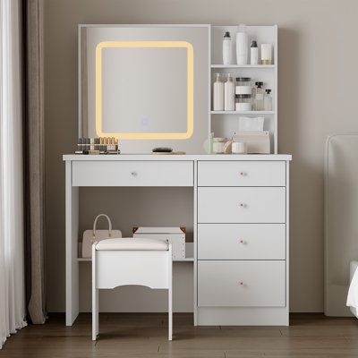 Christlyn Dressing Table with Mirror