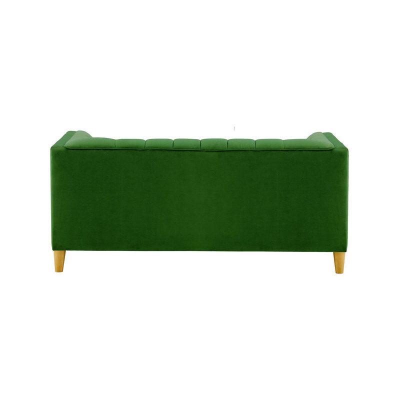 Orlis 2 Seater Velvet Sofa, Green