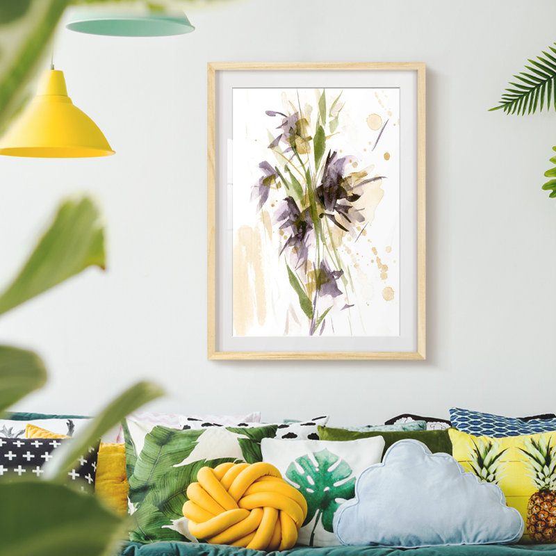 After Rain II -Framed Print, Natural, 28.5" H x 20.5" W