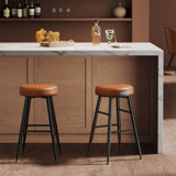 Parmley Faux Leather Stool