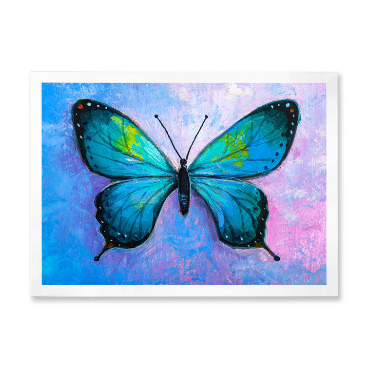 Blue Monarch Butterfly - art by lo - Paintings & Prints, Animals