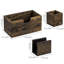 3 Piece Wood Magnetic Desk Organizer Set