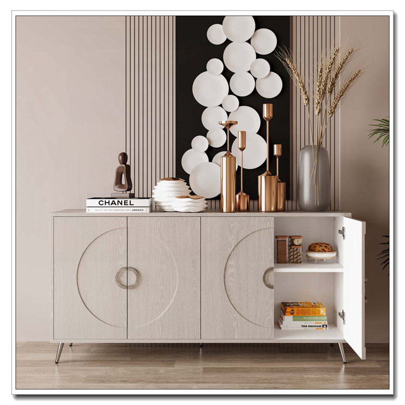 Buffet 4 portes Modern, Champagne