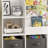 Kids Bookcase And Bookshelf With 3 Collapsible Fabric Drawers Display Stand