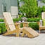 Chaise Adirondack pliante en teck Innaloo