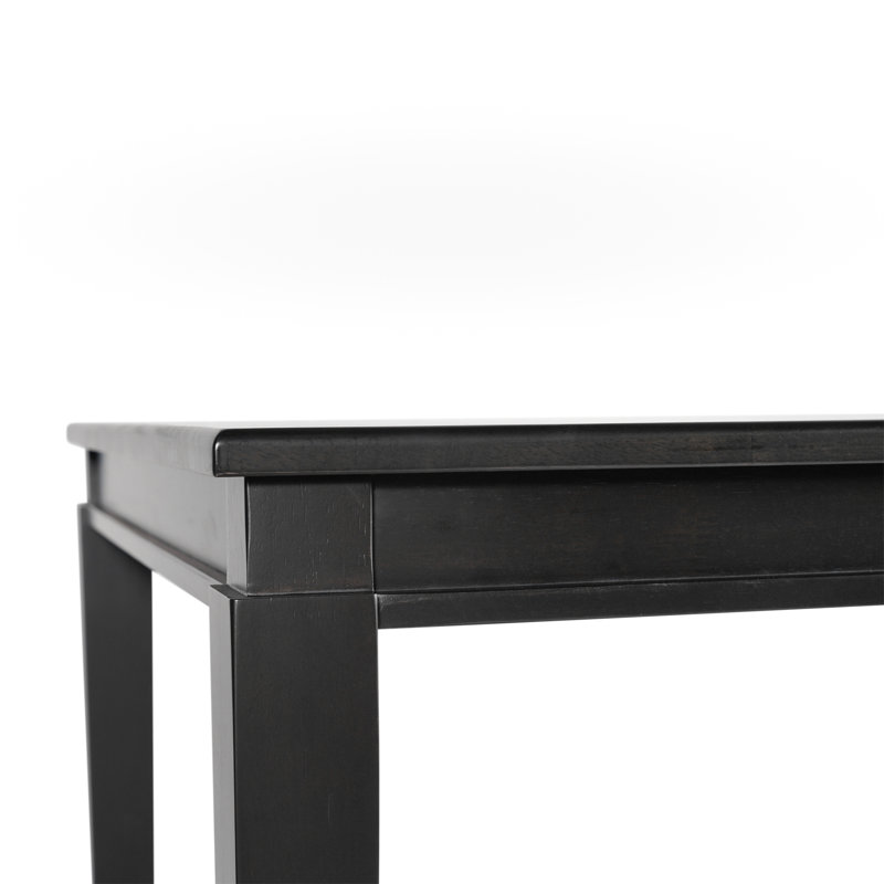 Table de salle à manger Ballarat,  H 2,5 po x l 3,02 po x L 3,92 po, Noir, noir, noir, noir