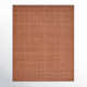 Fleurette Handmade Performance Orange Indoor/Outdoor Rug