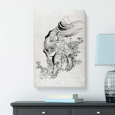 Mythical Creature by Katsushika Hokusai - Wrapped Canvas Painting