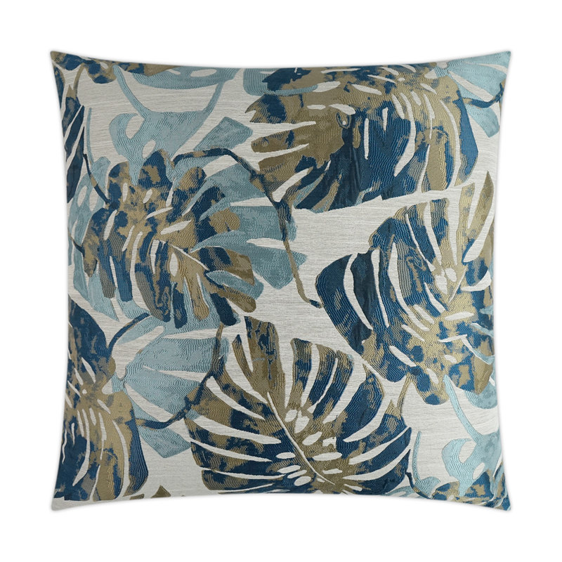 Island Dream Floral Reversible Throw Pillow, Gold Dust, 24"H x 24"W