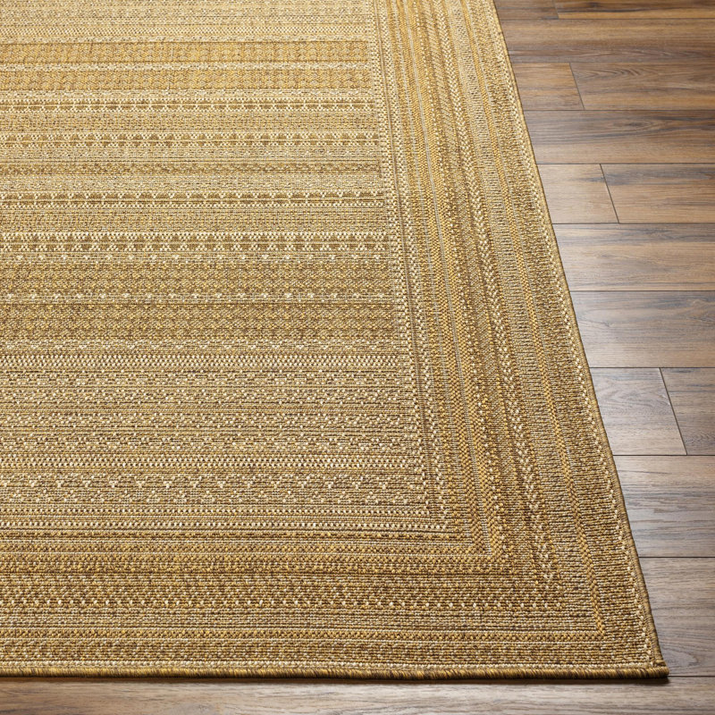 Tailyn Striped Indoor / Outdoor Rug, Round 7'10"