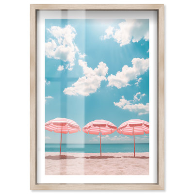 «Seaside Stripes Shadowbox Print» par Notoriart