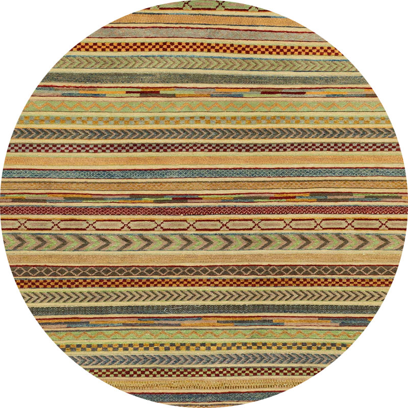 Abstract Indoor Rug, Round 5'