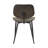 Salonis Mid-Century Dining Accent Chairs in Black Wood with Solid Back-1981799643