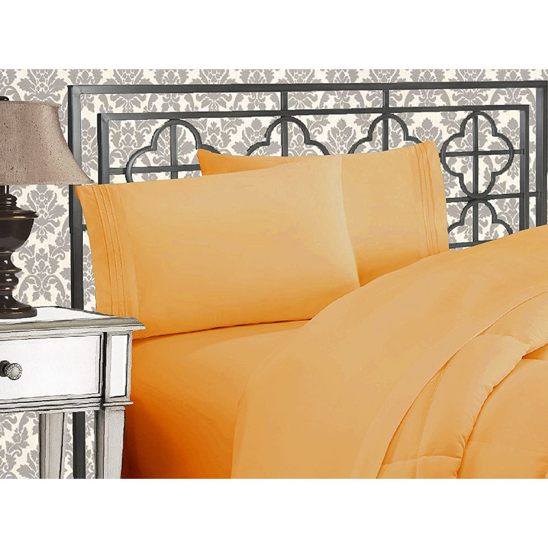 Microfiber Sheet Set, Gold, Twin