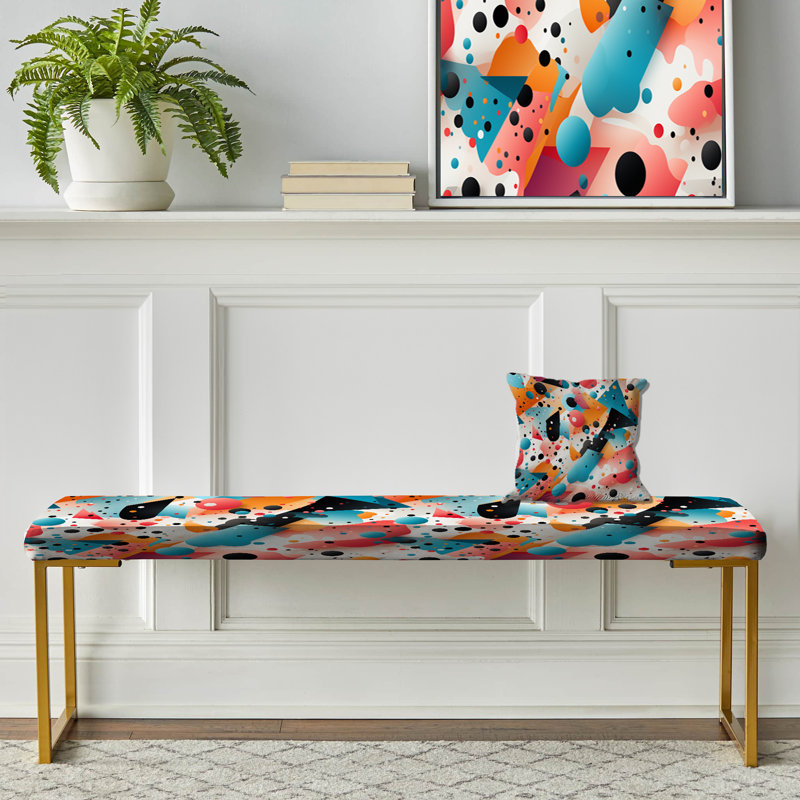 Banc rembourré or, Trendy Patterns 1970S Style
