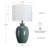 22.5in Ceramic Table Lamp With Drum Shade-1514481187