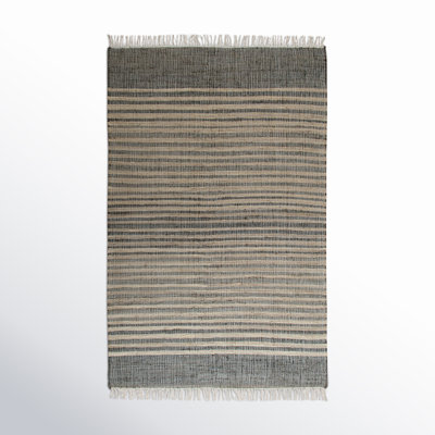 Mitzy Geometric Handwoven Flatweave Jute/Sisal Gray/Brown Area Rug