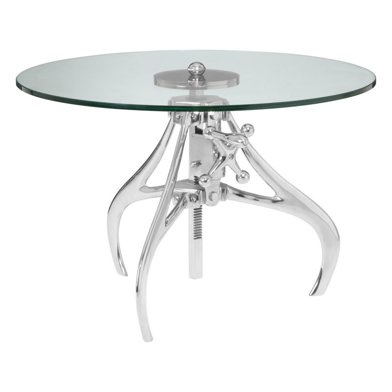 Wolfsburg Glass Top End Table