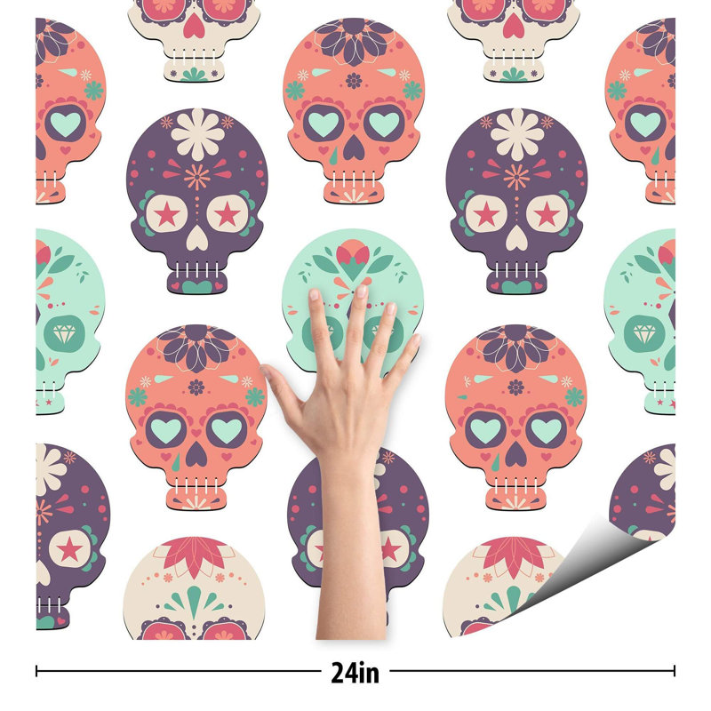 Carreau de papier peint Fayne, L 2 pi x L 10,5 pi