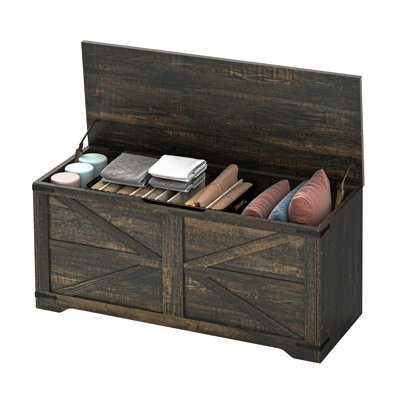 Multi-Use Wooden Storage Organizer Bench for Living Room and Entryway