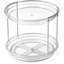 2-Tier Stackable Lazy Susan Organizer – 360° Rotating Metal Rod Spice Rack for Narrow Cabinets & Bathrooms