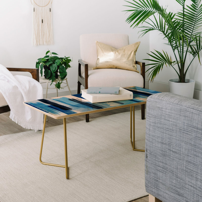 Solid Wood Top Coffee Table