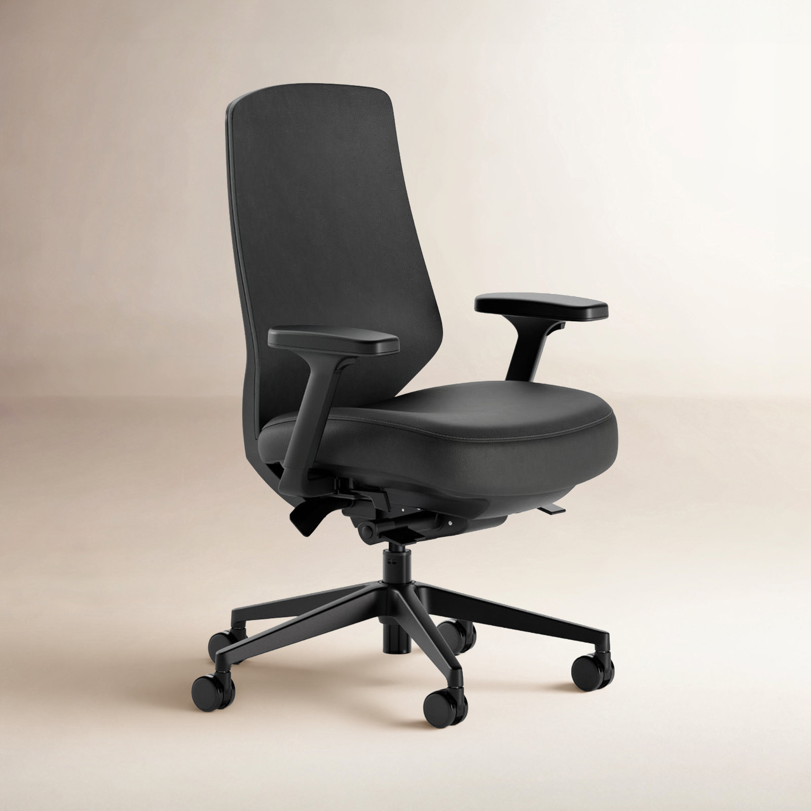 Ergonomic Chair Pro - Leather, Black