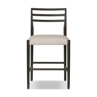 Glenmore Upholstered Stool with Solid Wood Frame