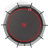 YC 12FT Trampoline Pumpkin- Ladder-Black Red